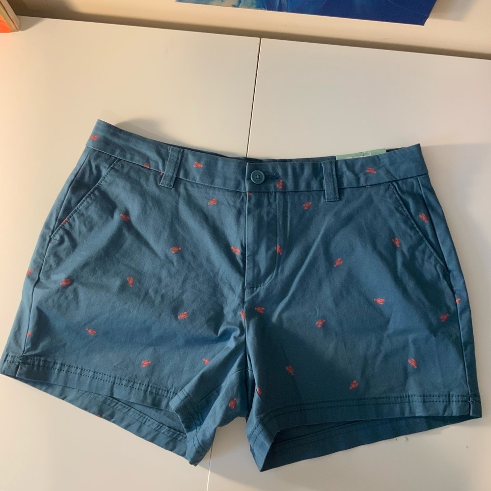 Magellan Outdoors Blue Shorts with Pink Details NWT